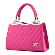 Crossbody shoulder bag with bow