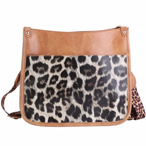 Women Fashion Leather Crossbody Bag Shoulder Bag Casual Handbag With Flexible Wearing Styles Adjustable Guitar Strap