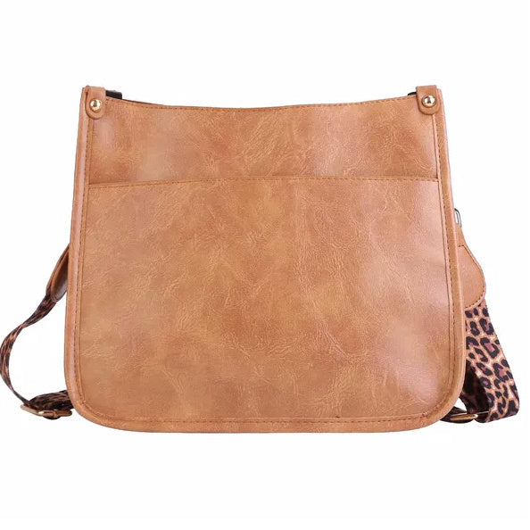 Women Fashion Leather Crossbody Bag Shoulder Bag Casual Handbag With Flexible Wearing Styles Adjustable Guitar Strap