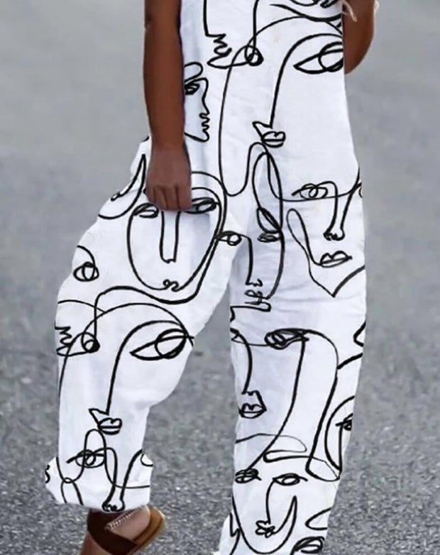 Floral Print Relaxed Fit Jumpsuit