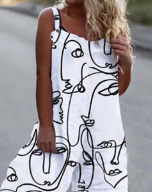 Floral Print Relaxed Fit Jumpsuit