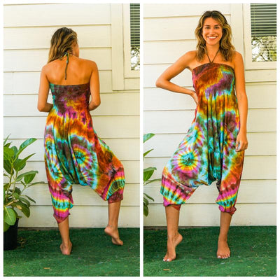Hand Dyed Harem Jumpsuit
