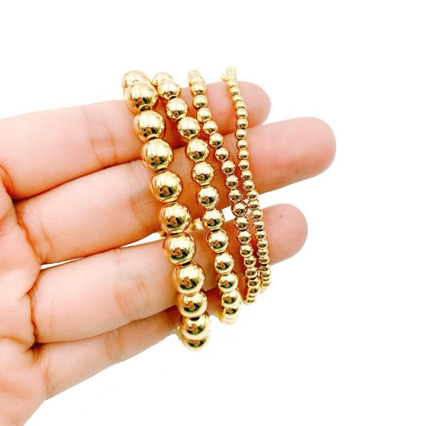 Gold Beaded Bracelet Jewelry