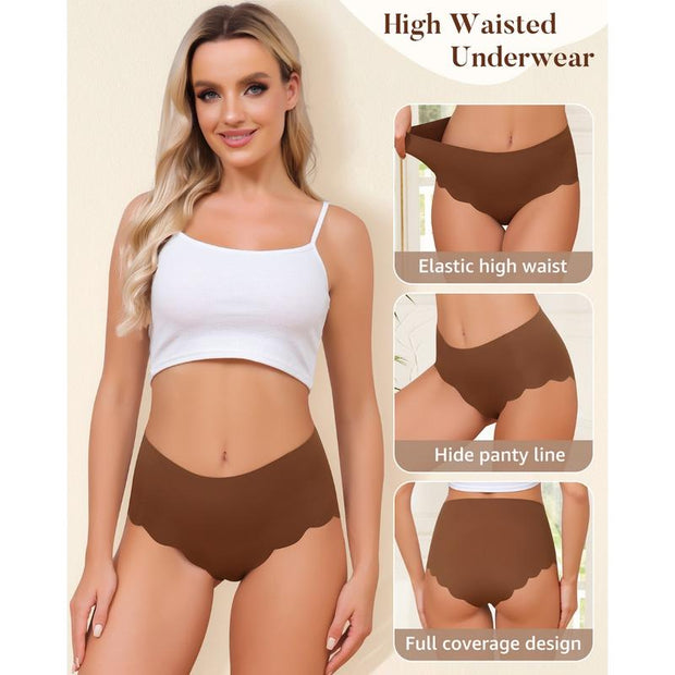Women'S Seamless High Waisted Underwear Full Coverage 