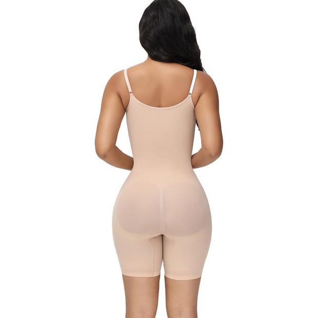  Bodysuit Mid-Thigh Shapewear Tummy Control Seamless
