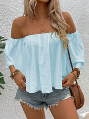 Casual Women's Loose Short Sleeved Blouse