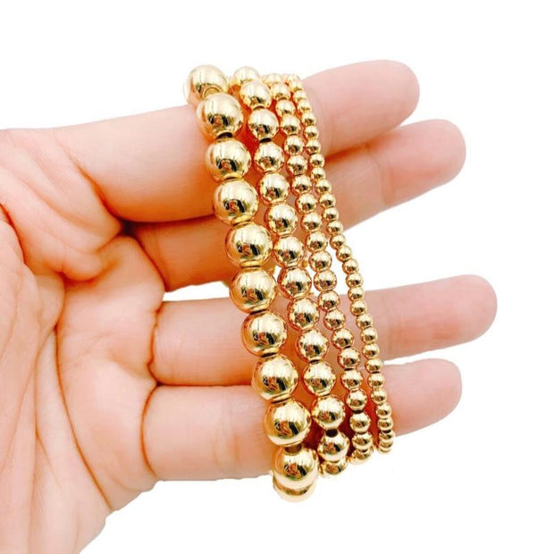 Gold Beaded Bracelet Jewelry