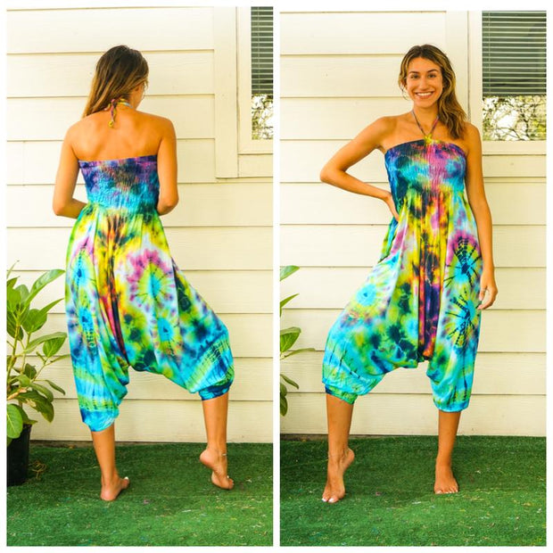 Hand Dyed Harem Jumpsuit