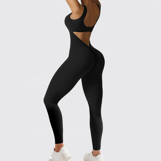 Women Sleeveless Flare Jumpsuits 