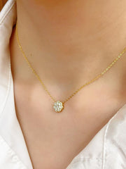 Sterling Silver Simulated Diamond CZ Necklace for Women