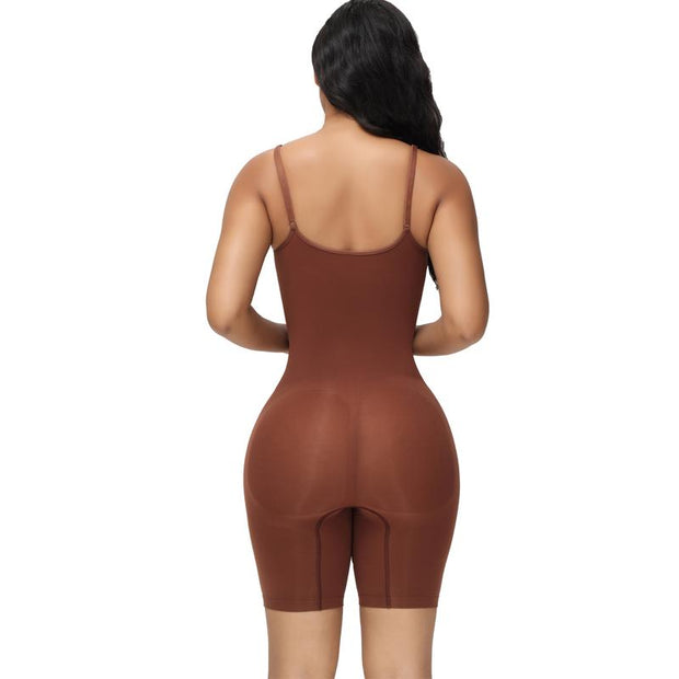 Bodysuit Mid-Thigh Shapewear Tummy Control Seamless