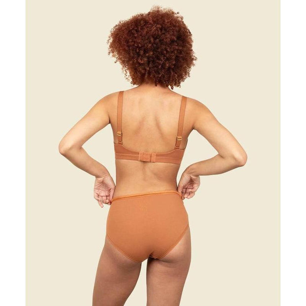 Organic Cotton Triangle Soft Bra in Spice