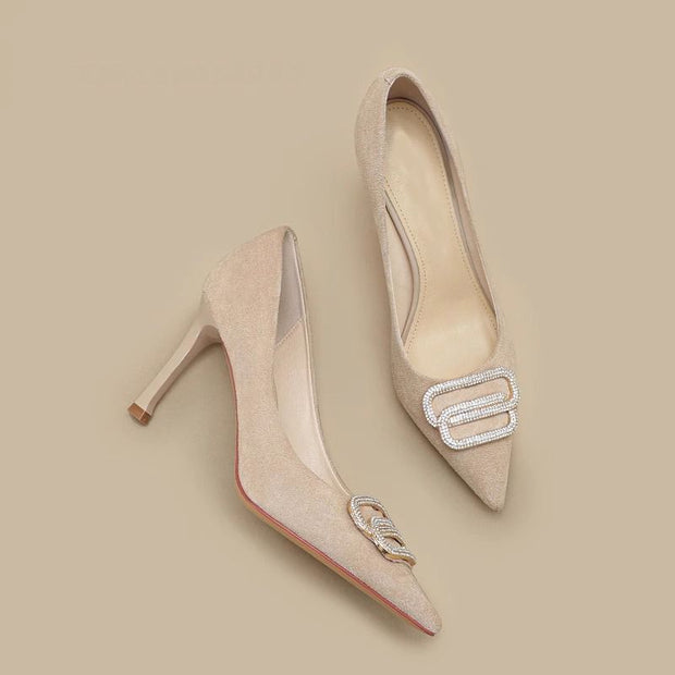 Soft Leather High Heels Female