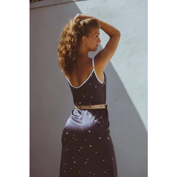 Andromeda Silk Dress In Twilight