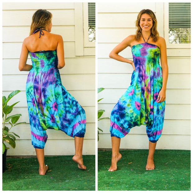 Hand Dyed Harem Jumpsuit