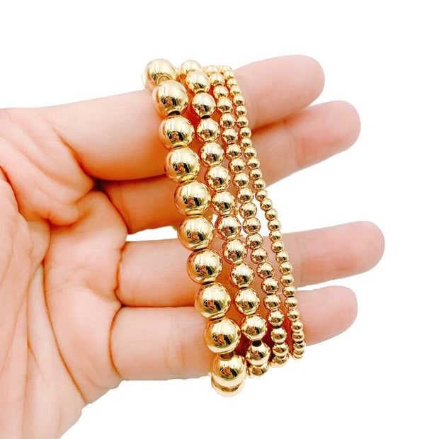 Gold Beaded Bracelet Jewelry
