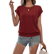 Women's Round Neck Short-sleeved T-shirt