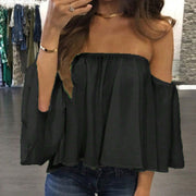 Casual Women's Loose Short Sleeved Blouse