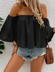 Casual Women's Loose Short Sleeved Blouse