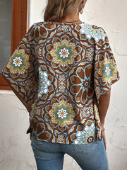 Fashion Casual Bat Wing Sleeve Blouse
