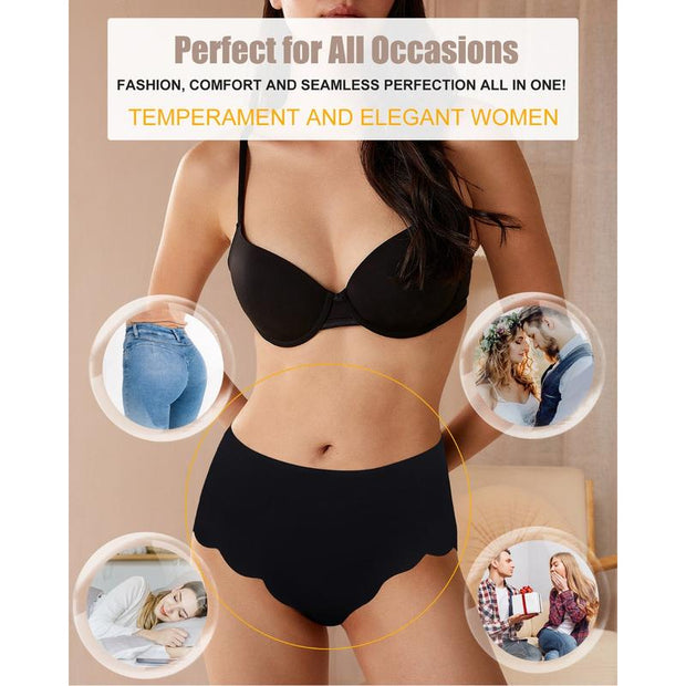 Women'S Seamless High Waisted Underwear Full Coverage 