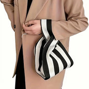 Handbag Women's Knitted Wool Bucket Bag  Versatile Handbag Casual Tote Bag Box Rice Bag