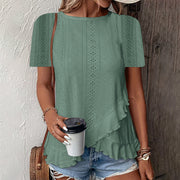 Women's Short Sleeve T-Shirt Casual Summer Crew Neck Blouses Top