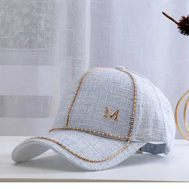 Letter M Baseball Caps For Female