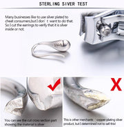 925 Sterling Silver Earrings For Women Trendy Simple Circle Handmade Earring Jewelry Prevent Allergy Party Accessories