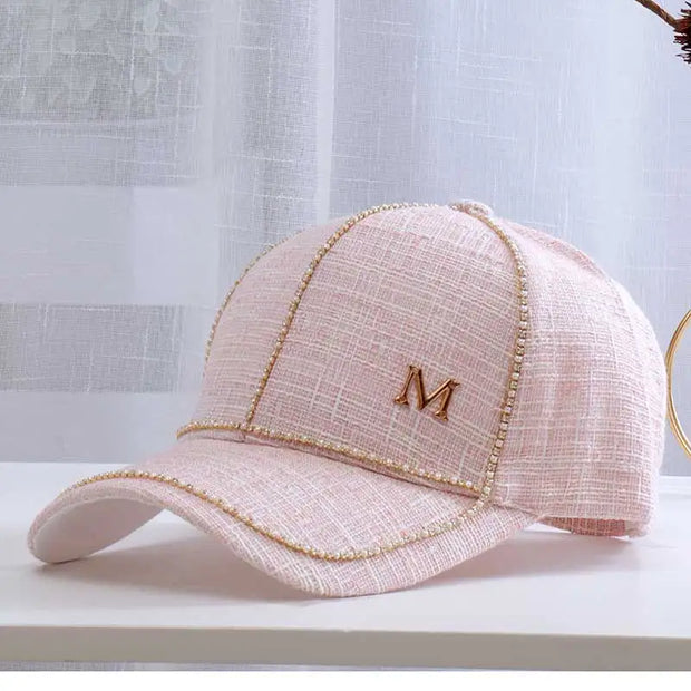 Letter M Baseball Caps For Female