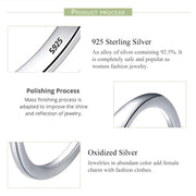 925 Sterling Silver Earrings For Women Trendy Simple Circle Handmade Earring Jewelry Prevent Allergy Party Accessories