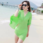 Sheer Beach Cover-Up - Lightweight Summer Kimono for Women