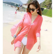 Sheer Beach Cover-Up - Lightweight Summer Kimono for Women