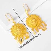 Gold color Indian earrings for women