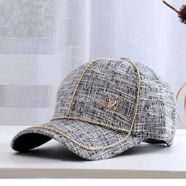 Letter M Baseball Caps For Female