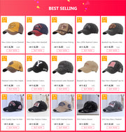 Letter M Baseball Caps For Female