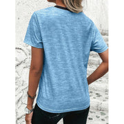 Geometric 3 Digital Short Sleeve Round Neck