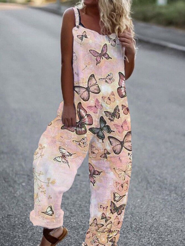 Floral Print Relaxed Fit Jumpsuit