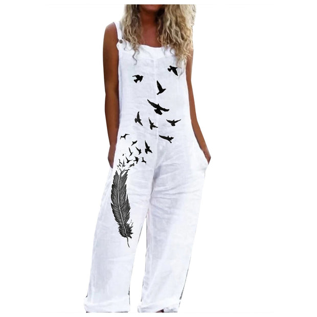 Floral Print Relaxed Fit Jumpsuit