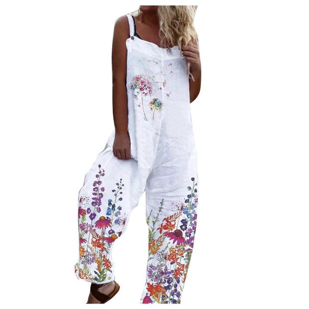 Floral Print Relaxed Fit Jumpsuit