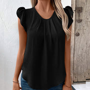 Casual Round Neck Pullover Short Sleeve T-shirt