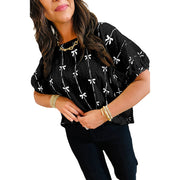 Summer New Pullover Round Neck Short Sleeve Top For Women