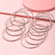 Fashion 12 A Set Of Bracelet Sets Decorative Accessories Hundred Match Bohemian Wind Multi-layer Alloy Bracelet Female Wholesale