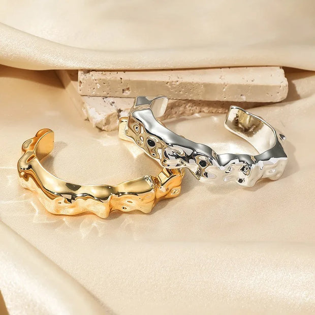 Sculpted Elegance Cuff Bracelets - Modern Statement Jewelry