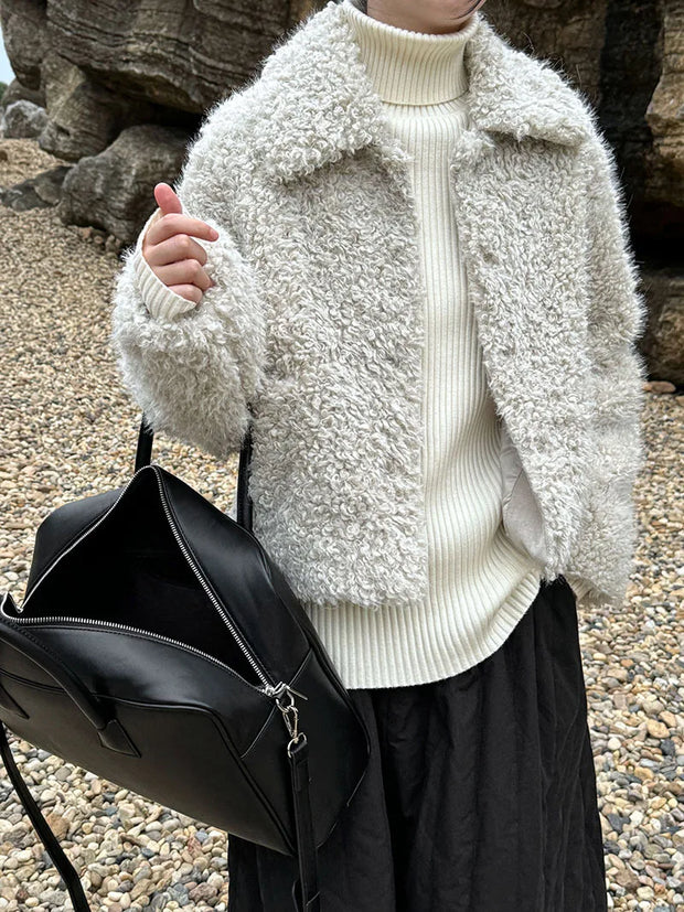 Cloud Nine Furry Lambswool Coat