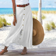 Casual Chic Button-Down Midi Skirt