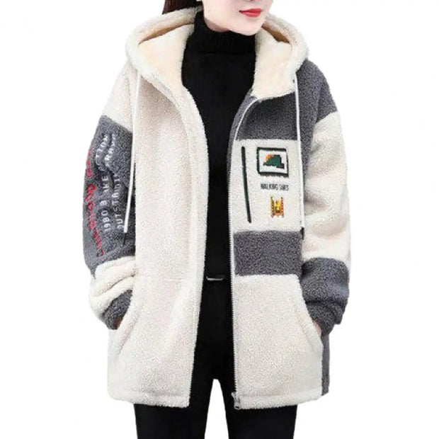 Winter Fashion Women's Coat New Casual Hooded Zipper