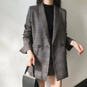 Timeless Checkered Winter Blazer