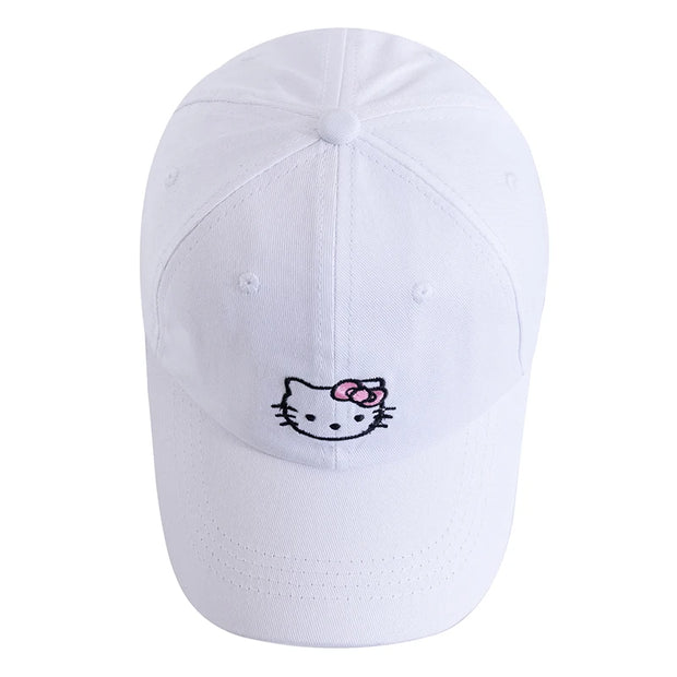 New Women Hello Kitty Cap Cotton Cute Baseball Cap Female Streetwear Dad Hats