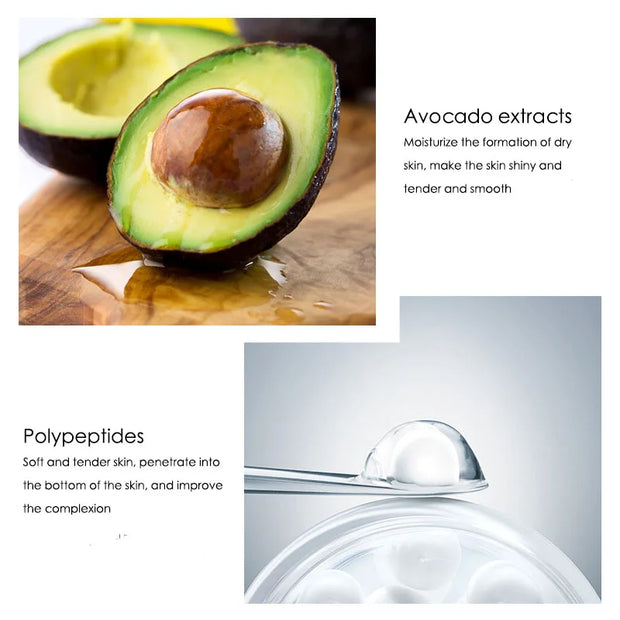 Avocado Peptide 5-Piece Skincare Set - Hydrate, Nourish & Glow